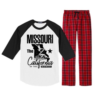 Funny State Of Missouri The California Of The Midwest Raglan Sleeve Pajama Set