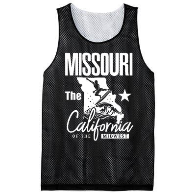 Funny State Of Missouri The California Of The Midwest Mesh Reversible Basketball Jersey Tank