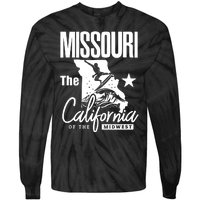 Funny State Of Missouri The California Of The Midwest Tie-Dye Long Sleeve Shirt