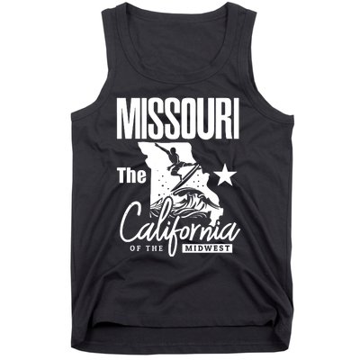 Funny State Of Missouri The California Of The Midwest Tank Top