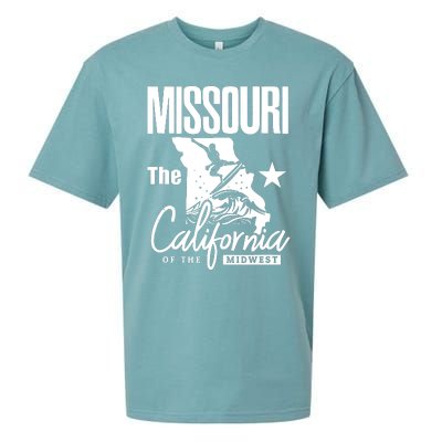 Funny State Of Missouri The California Of The Midwest Sueded Cloud Jersey T-Shirt