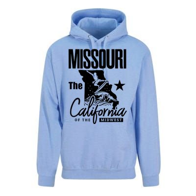 Funny State Of Missouri The California Of The Midwest Unisex Surf Hoodie