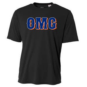 Funny Says Omg New York Apparel Cooling Performance Crew T-Shirt