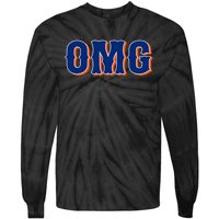 Funny Says Omg New York Apparel Tie-Dye Long Sleeve Shirt