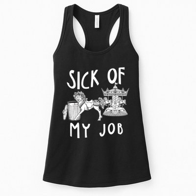 Funny Sick Of My Job Womens Tank Top