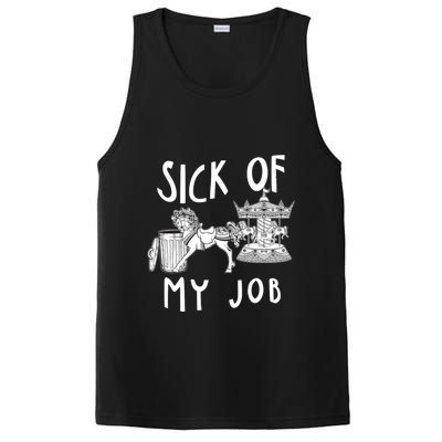 Funny Sick Of My Job PosiCharge Competitor Tank