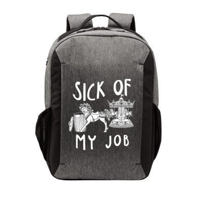 Funny Sick Of My Job Vector Backpack
