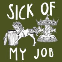 Funny Sick Of My Job Short Acrylic Beanie