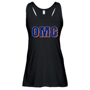 Funny Says Omg New York Apparel Ladies Essential Flowy Tank