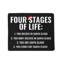 Four Stages of life Santa Claus Humor Meme xmas Mousepad