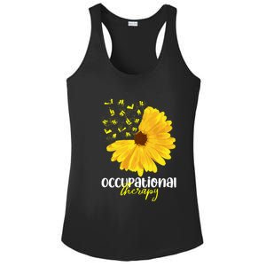 Funny Sunflower Occupational Therapy Month Ot Therapist Gift Ladies PosiCharge Competitor Racerback Tank