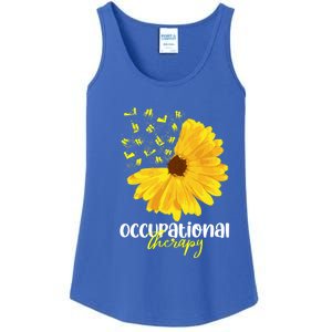 Funny Sunflower Occupational Therapy Month Ot Therapist Gift Ladies Essential Tank