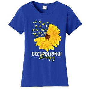 Funny Sunflower Occupational Therapy Month Ot Therapist Gift Women's T-Shirt