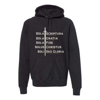 Five Solas Of The Reformation S Reformed Theology Bible Premium Hoodie