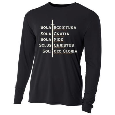 Five Solas Of The Reformation S Reformed Theology Bible Cooling Performance Long Sleeve Crew