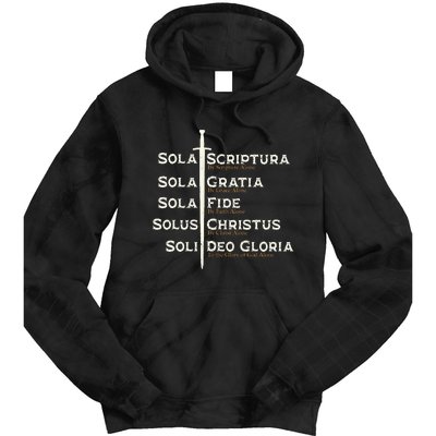 Five Solas Of The Reformation S Reformed Theology Bible Tie Dye Hoodie