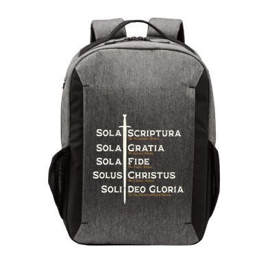 Five Solas Of The Reformation S Reformed Theology Bible Vector Backpack