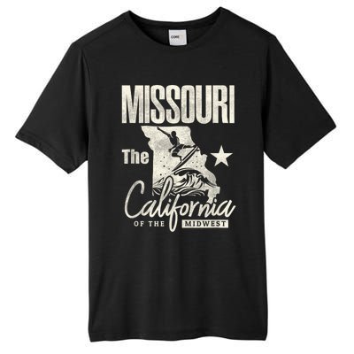 Funny State Of Missouri The California Of The Midwest Tall Fusion ChromaSoft Performance T-Shirt