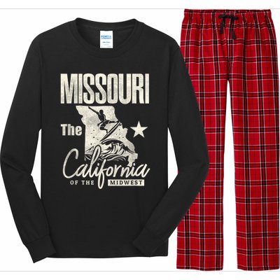 Funny State Of Missouri The California Of The Midwest Long Sleeve Pajama Set