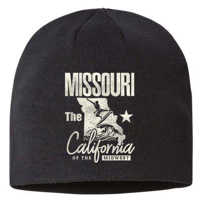 Funny State Of Missouri The California Of The Midwest Sustainable Beanie