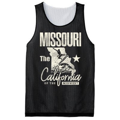 Funny State Of Missouri The California Of The Midwest Mesh Reversible Basketball Jersey Tank