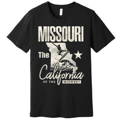 Funny State Of Missouri The California Of The Midwest Premium T-Shirt