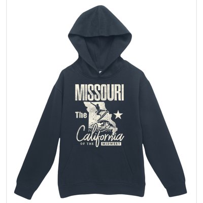 Funny State Of Missouri The California Of The Midwest Urban Pullover Hoodie