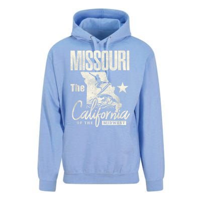 Funny State Of Missouri The California Of The Midwest Unisex Surf Hoodie