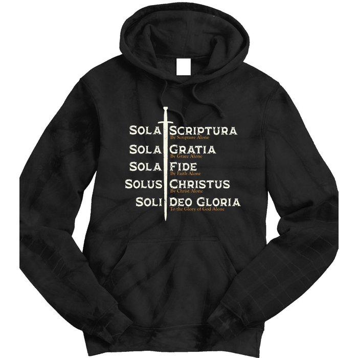 Five Solas Of The Reformation S Reformed Theology Bible Tie Dye Hoodie