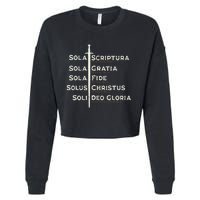 Five Solas Of The Reformation S Reformed Theology Bible Cropped Pullover Crew