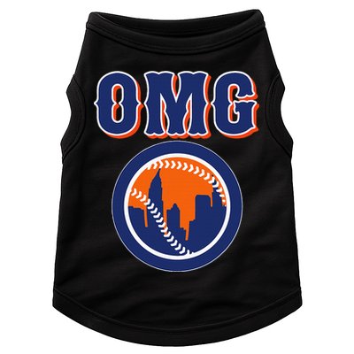 Funny Says Omg Baseball Lovers Omg Baseball Doggie Tank