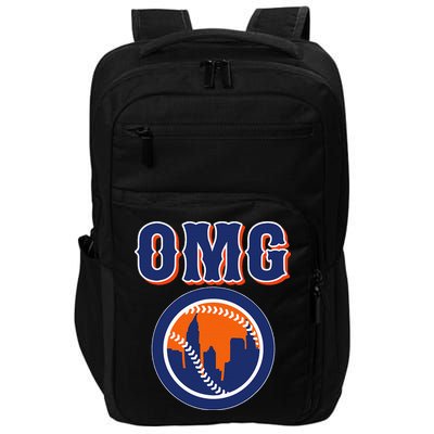 Funny Says Omg Baseball Lovers Omg Baseball Impact Tech Backpack