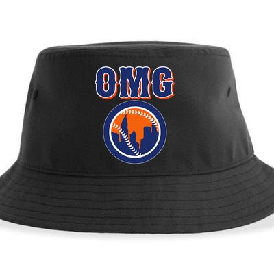 Funny Says Omg Baseball Lovers Omg Baseball Sustainable Bucket Hat