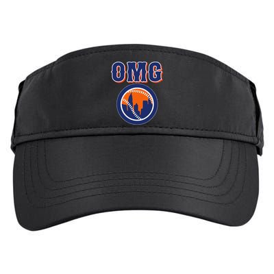 Funny Says Omg Baseball Lovers Omg Baseball Adult Drive Performance Visor