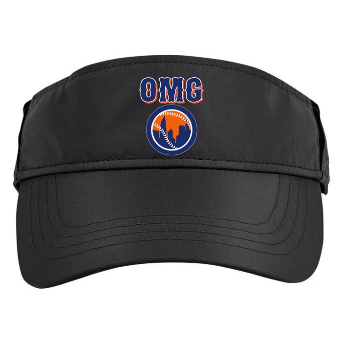 Funny Says Omg Baseball Lovers Omg Baseball Adult Drive Performance Visor