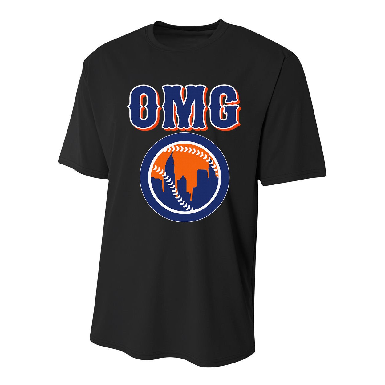 Funny Says Omg Baseball Lovers Omg Baseball Youth Performance Sprint T-Shirt