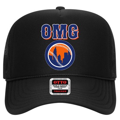 Funny Says Omg Baseball Lovers Omg Baseball Hat