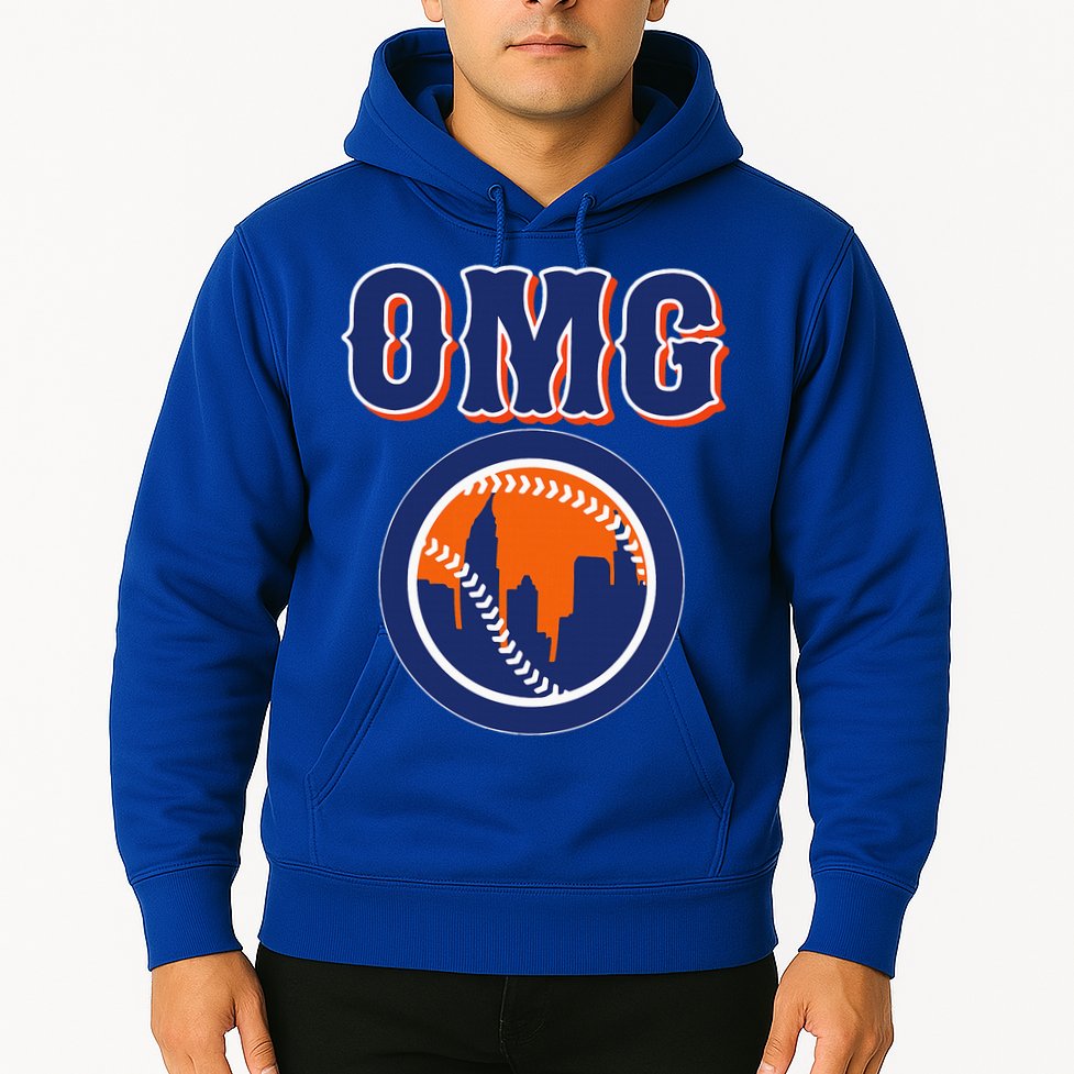 Funny Says Omg Baseball Lovers Omg Baseball Hoodie