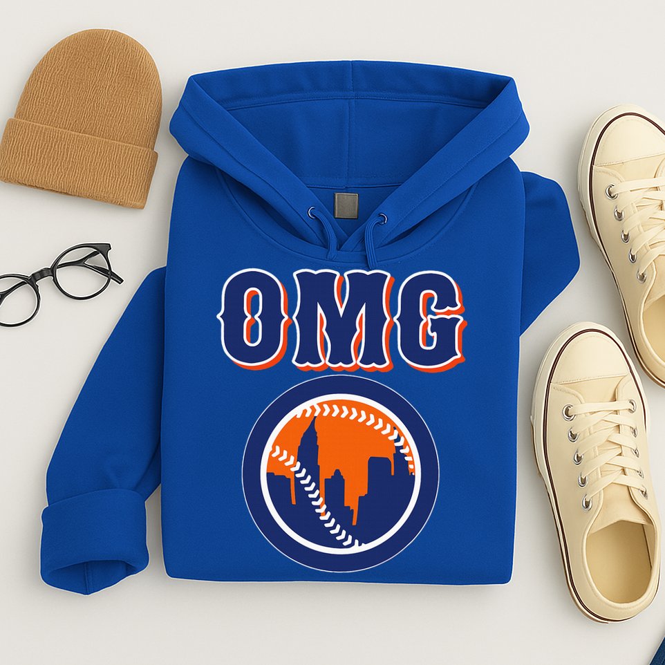 Funny Says Omg Baseball Lovers Omg Baseball Hoodie