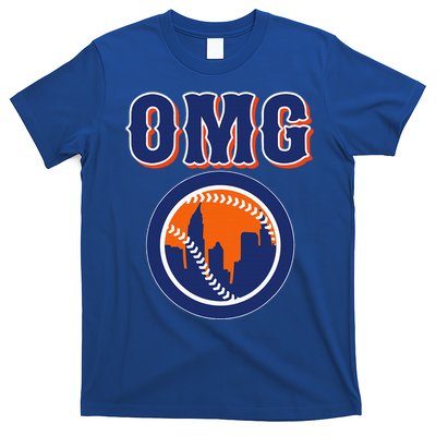 Funny Says Omg Baseball Lovers Omg Baseball T-Shirt