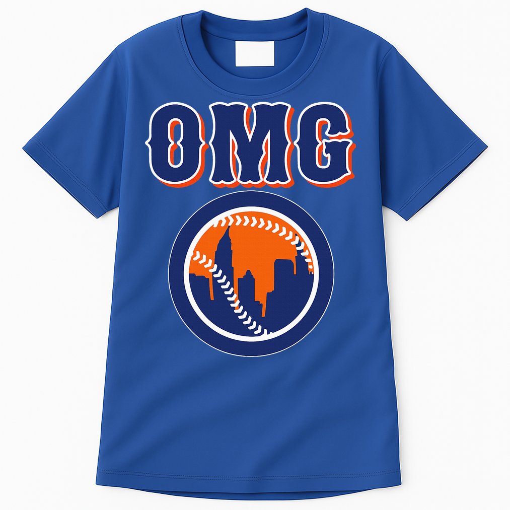 Funny Says Omg Baseball Lovers Omg Baseball Tall T-Shirt