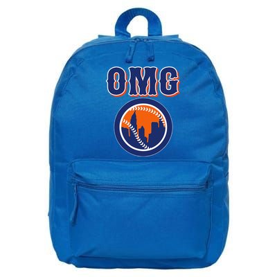 Funny Says Omg Baseball Lovers Omg Baseball 16 in Basic Backpack