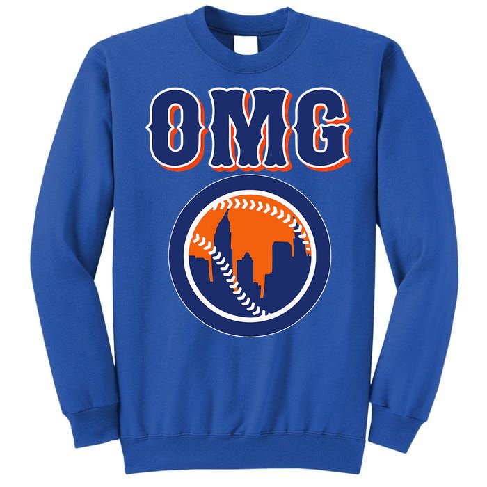 Funny Says Omg Baseball Lovers Omg Baseball Tall Sweatshirt