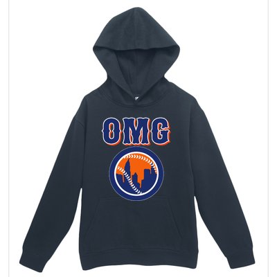 Funny Says Omg Baseball Lovers Omg Baseball Urban Pullover Hoodie