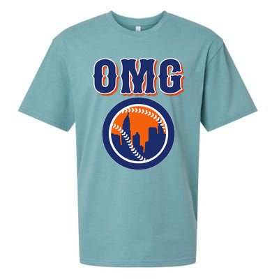 Funny Says Omg Baseball Lovers Omg Baseball Sueded Cloud Jersey T-Shirt