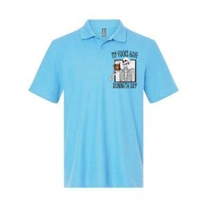 Funny Straight Outta Fucks No Fucks To Give Adult Vulgar Softstyle Adult Sport Polo