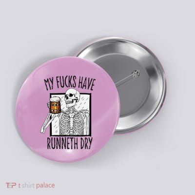 Funny Straight Outta Fucks No Fucks To Give Adult Vulgar Button