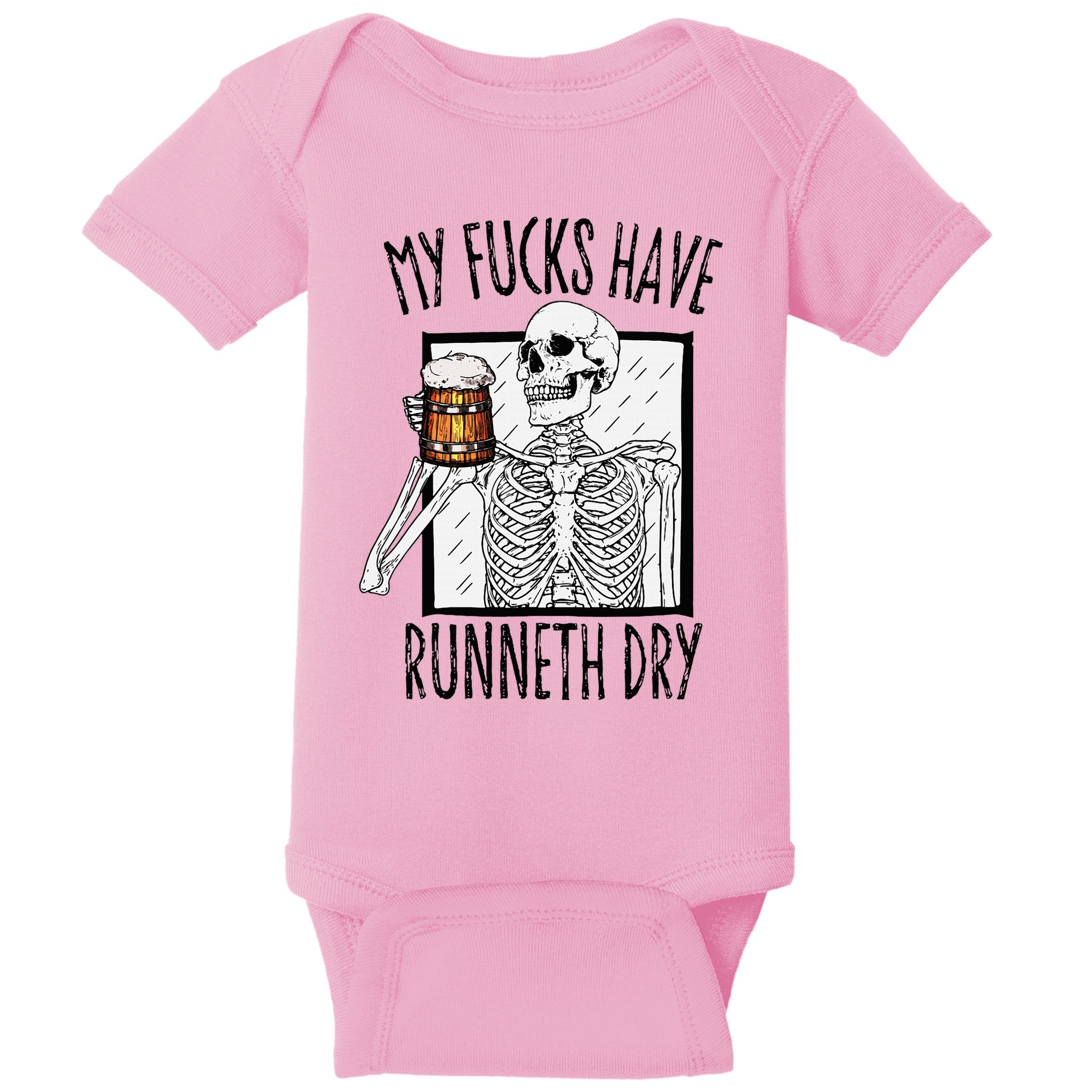Funny Straight Outta Fucks No Fucks To Give Adult Vulgar Baby Bodysuit
