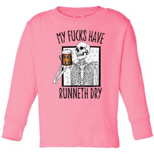 Funny Straight Outta Fucks No Fucks To Give Adult Vulgar Toddler Long Sleeve Shirt