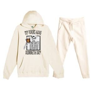 Funny Straight Outta Fucks No Fucks To Give Adult Vulgar Premium Hooded Sweatsuit Set